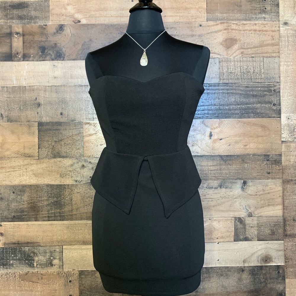 LBD from Papaya. Black Body Con Mini Dress
